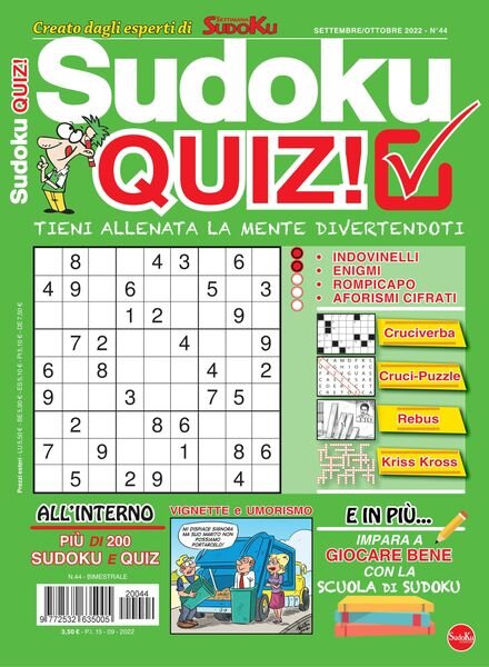 Sudoku Quiz – settembre 2022 Cover