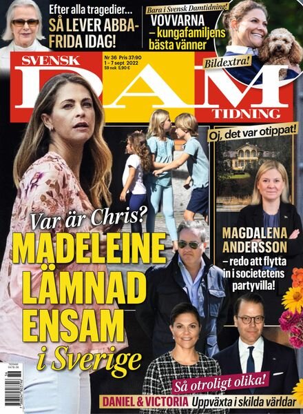 Svensk Damtidning – 01 september 2022 Cover