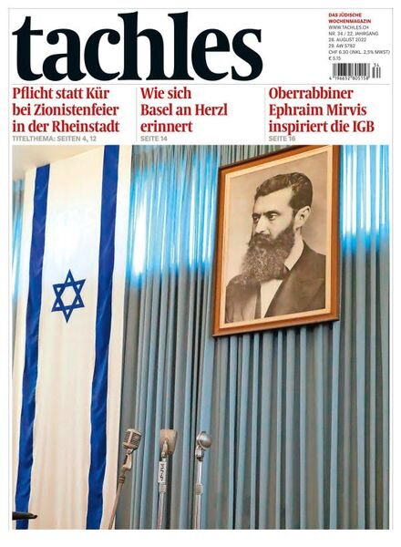 tachles – 26 August 2022 Cover