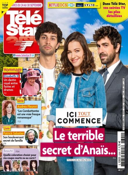 Tele Star – 24 Septembre 2022 Cover