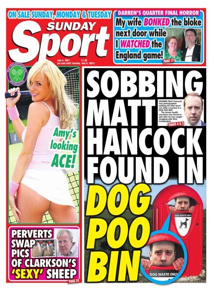 The Sunday Sport – July 04, 2021 Cover
