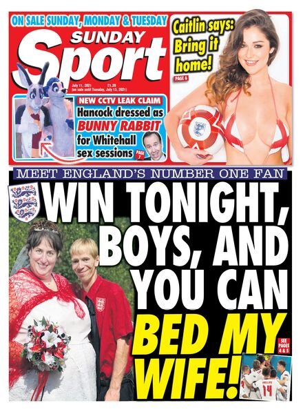 The Sunday Sport – July 10, 2021 Cover