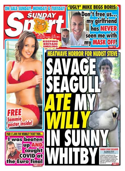 The Sunday Sport – July 17, 2021 Cover