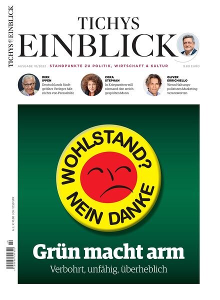 Tichys Einblick – September 2022 Cover