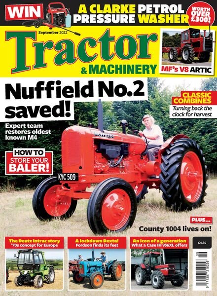 Tractor & Machinery – September 2022 Cover