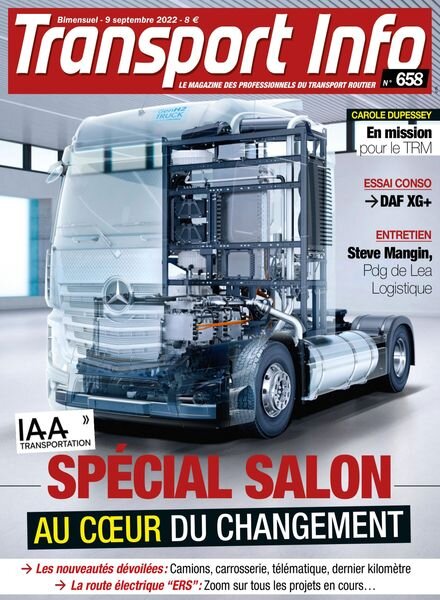 Transport Info – 9 Septembre 2022 Cover