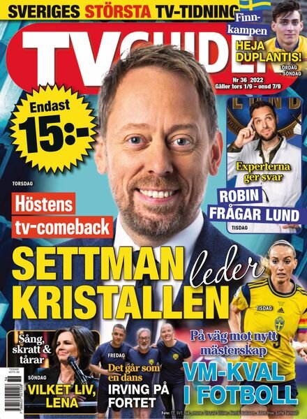 TV-guiden – 01 september 2022 Cover