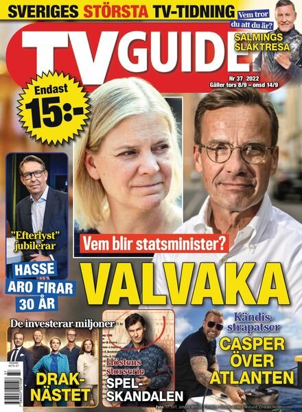 TV-Guiden – 06 september 2022 Cover
