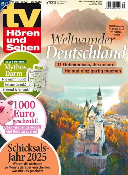 TV Horen und Sehen – 16 September 2022 Cover