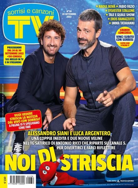 TV Sorrisi e Canzoni – 20 Settembre 2022 Cover