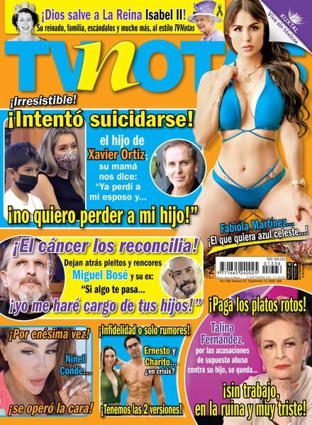 TvNotas – septiembre 13 2022 Cover