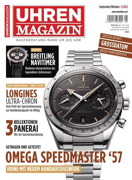 Uhren Magazin – August 2022 Cover
