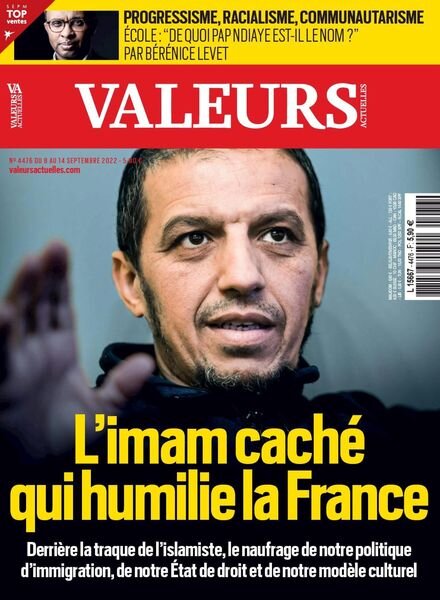 Valeurs actuelles – 08 septembre 2022 Cover
