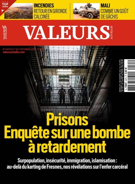 Valeurs Actuelles – 1 Septembre 2022 Cover