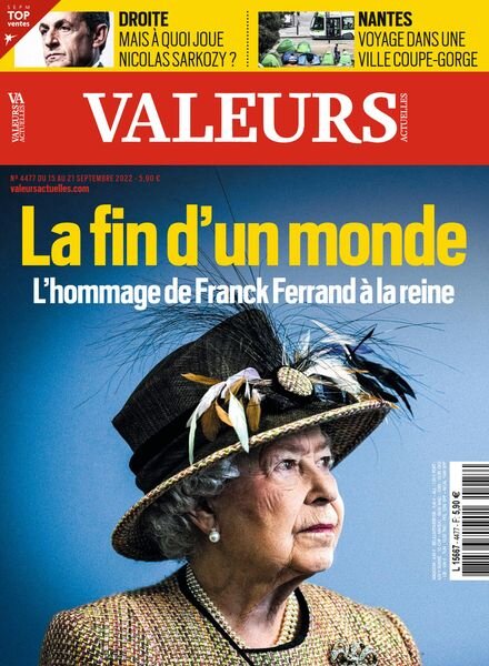 Valeurs Actuelles – 15 Septembre 2022 Cover