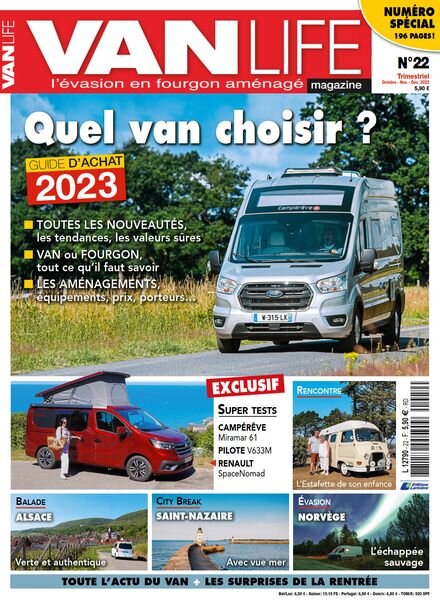VanLife – Octobre-Decembre 2022 Cover