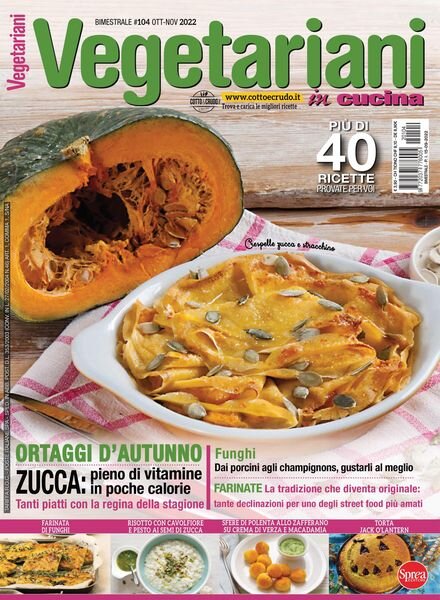 Vegetariani in Cucina – ottobre 2022 Cover