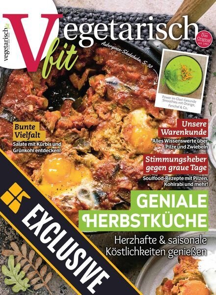 Vegetarisch fit – 18 September 2022 Cover