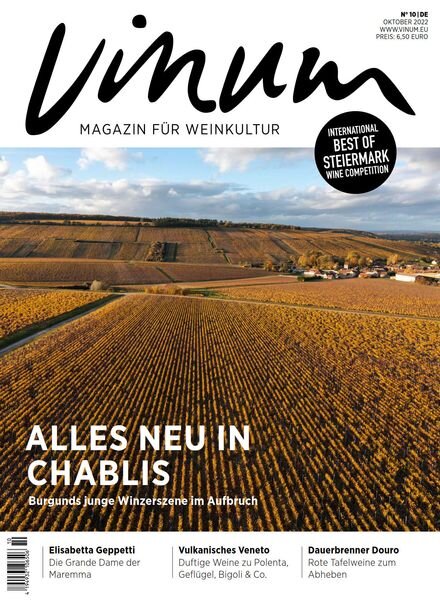 Vinum – Oktober 2022 Cover