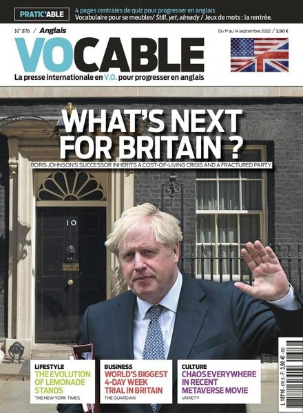 Vocable Anglais – 01 septembre 2022 Cover