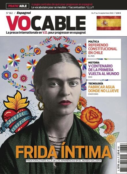 Vocable Espagnol – 01 septembre 2022 Cover