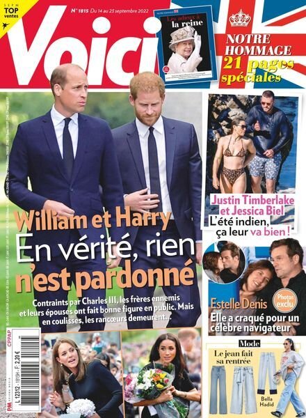 Voici – 14 Septembre 2022 Cover