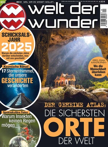 Welt der Wunder – Oktober 2022 Cover