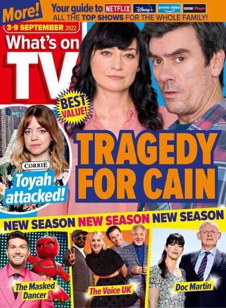 What’s on TV – 03 September 2022 Cover
