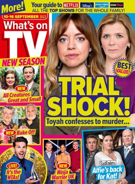 What’s on TV – 10 September 2022 Cover