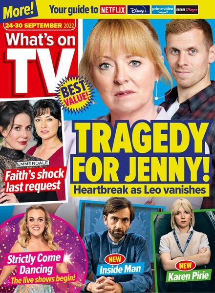 What’s on TV – 24 September 2022 Cover