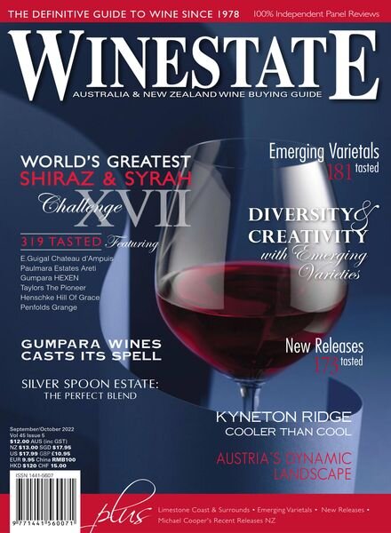 Winestate Magazine – September 2022 Cover