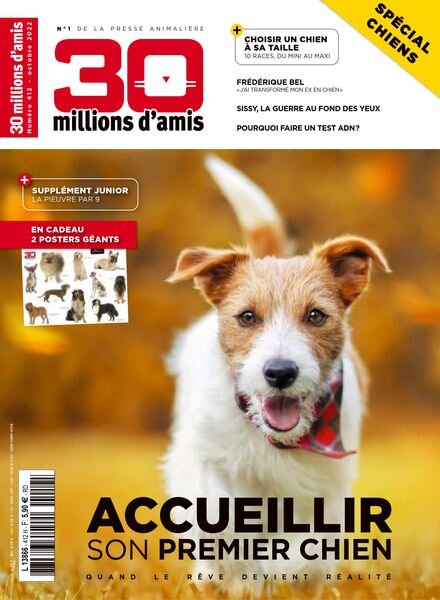 30 Millions d’Amis – Octobre 2022 Cover