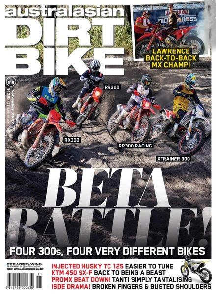 Australasian Dirt Bike – November 2022 Cover
