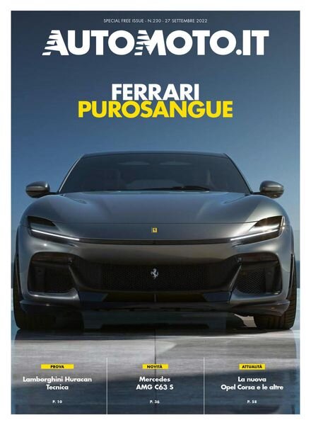 AutoMoto.it Magazine – 27 Settembre 2022 Cover