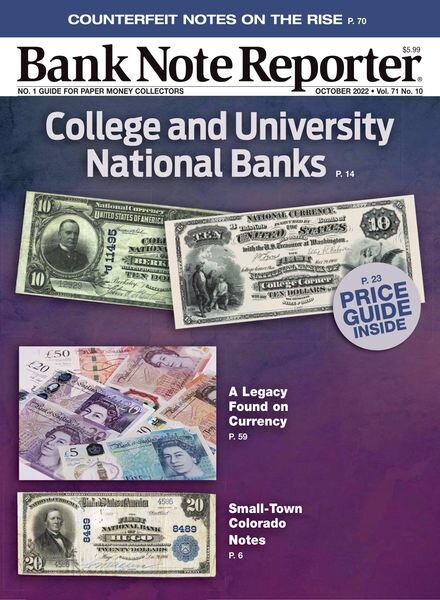 Bank Note Reporter – October 2022 Cover