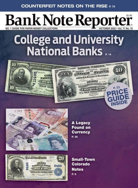 Banknote Reporter – October 2022 Cover