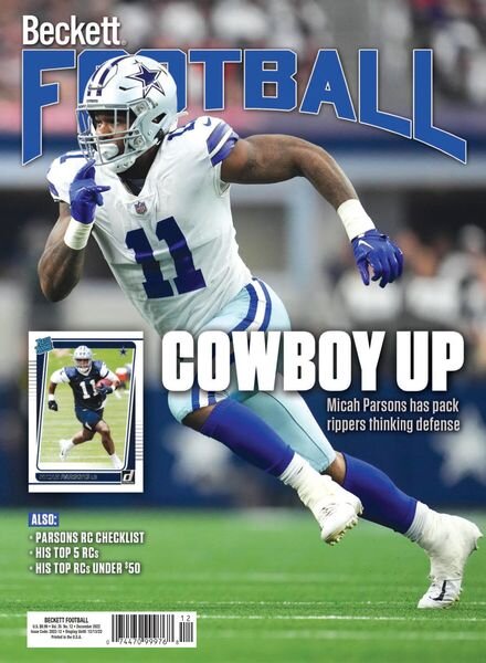 Beckett Football – December 2022 Cover