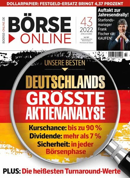 Borse Online – 27 Oktober 2022 Cover