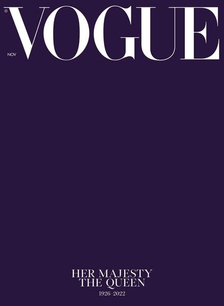 British Vogue – November 2022 Cover