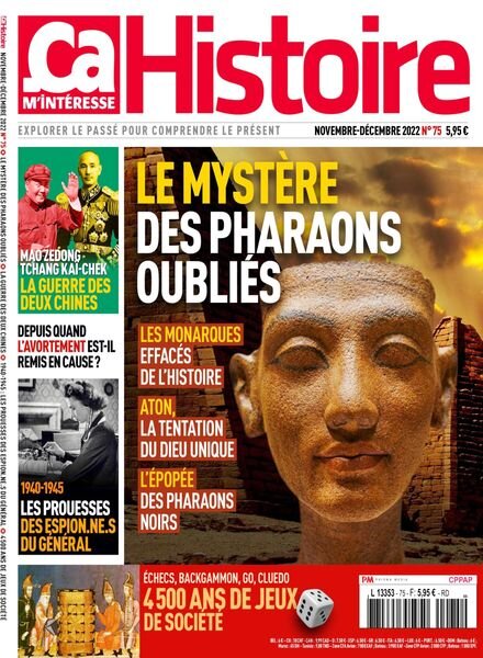 ca M’Interesse Histoire – Novembre-Decembre 2022 Cover