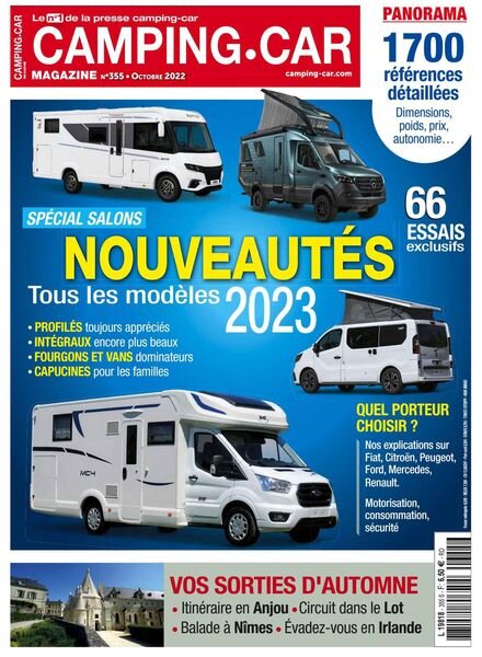 Camping-Car Magazine – Octobre 2022 Cover