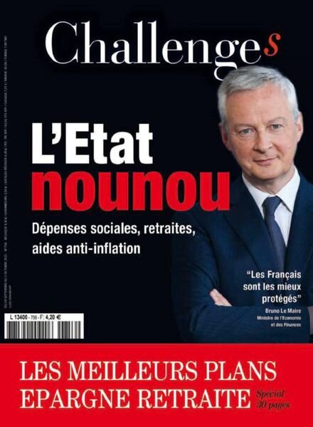Challenges – 29 Septembre 2022 Cover