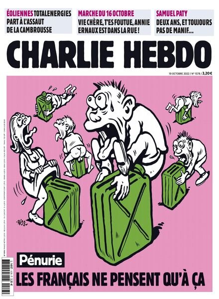 Charlie Hebdo – 19 Octobre 2022 Cover