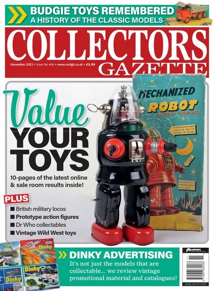 Collectors Gazette – Issue 464 – November 2022 Cover