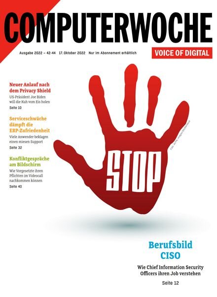 Computerwoche – 17 Oktober 2022 Cover