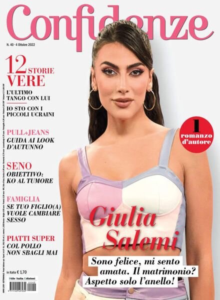 Confidenze – 04 ottobre 2022 Cover