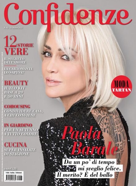 Confidenze – 25 ottobre 2022 Cover
