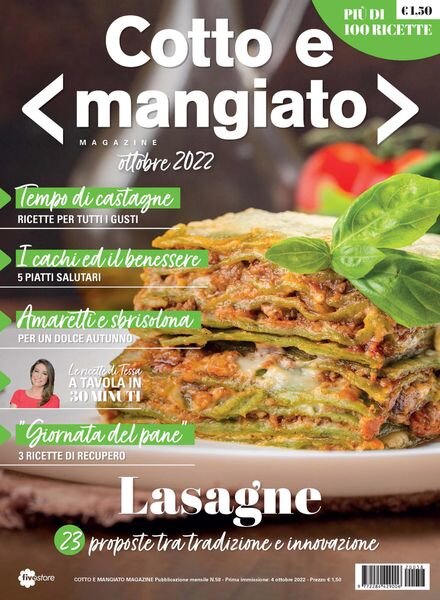Cotto e Mangiato – ottobre 2022 Cover