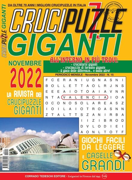 Crucipuzzle Giganti – 14 ottobre 2022 Cover