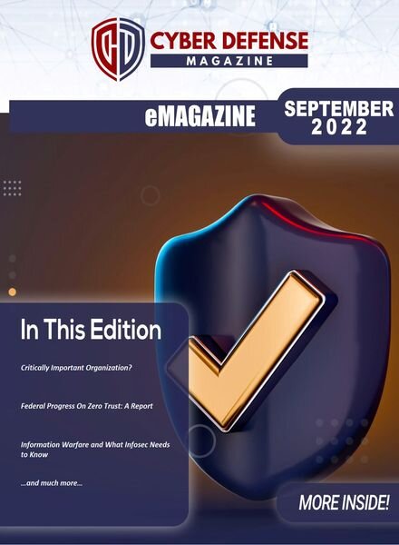 Cyber Defense Magazine – September 2022 Cover